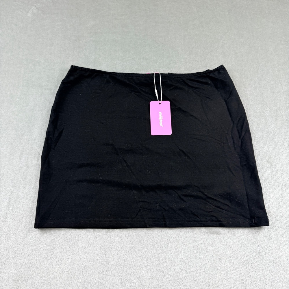 Edikted Black Mini Skirt